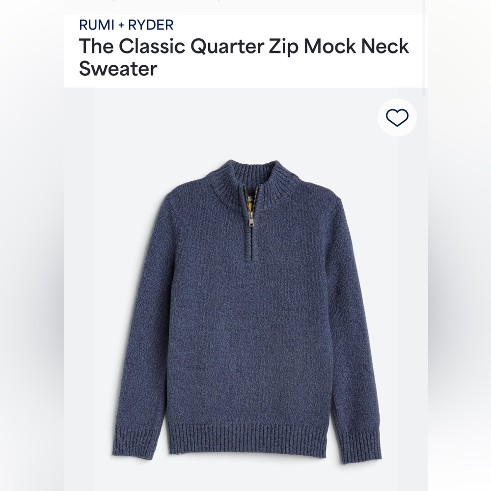 Quarter zip sweater from StitchFix